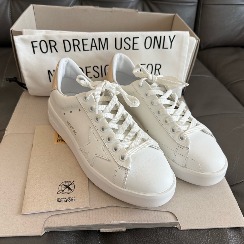 Golden Goose Two-Tone Pure Sneakers NWT Size 37